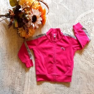 Infant Puma zippered velour sweatshirt